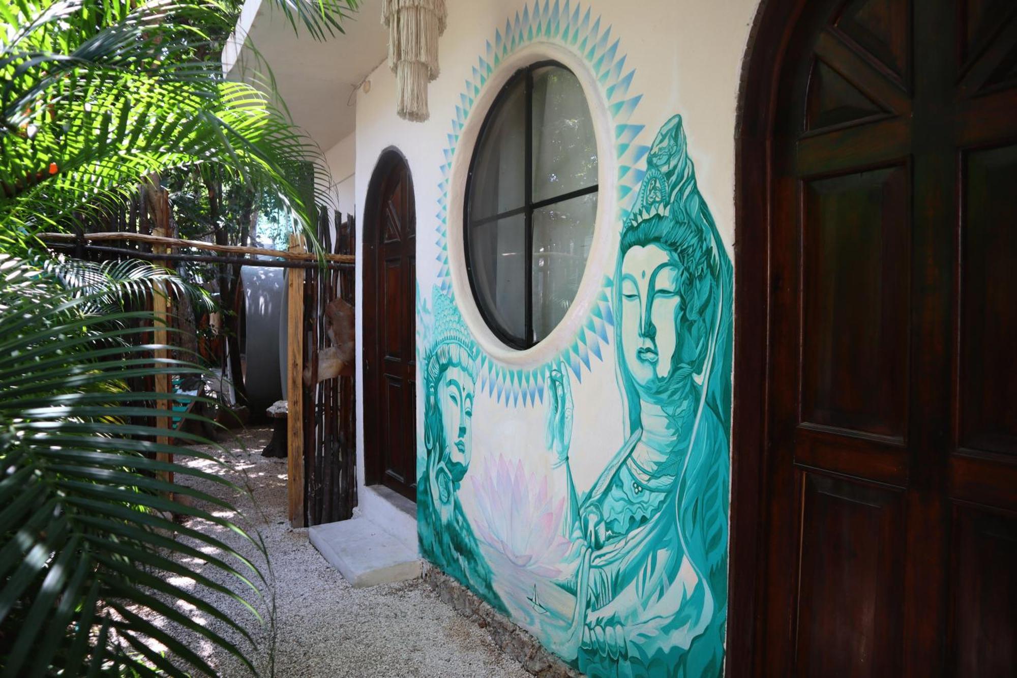 Hostal Mulut Tulum Pueblo Buitenkant foto