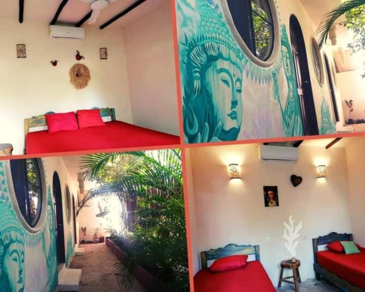 Hostal Mulut Tulum Pueblo Buitenkant foto